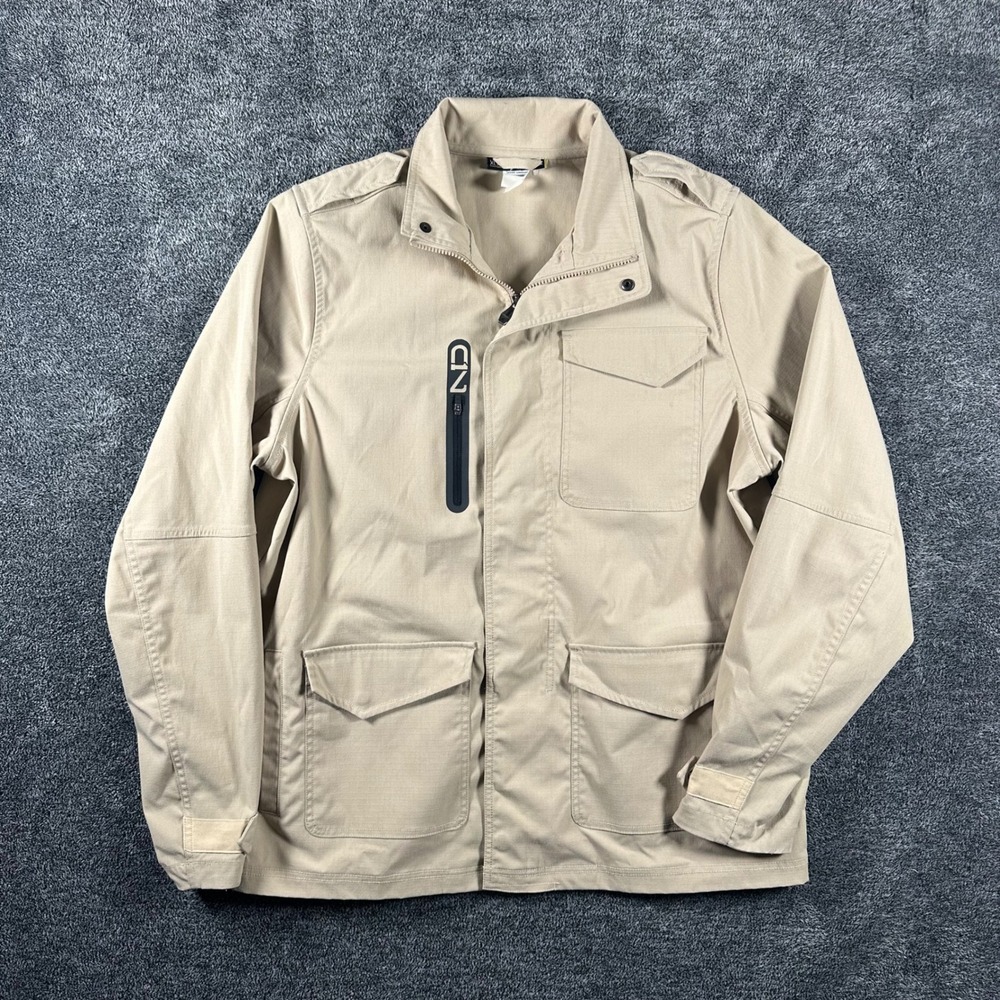 Under Armour Storm C1N Phenom Jacket Men's XL Tan Brown Utility Full Zip Snaps
